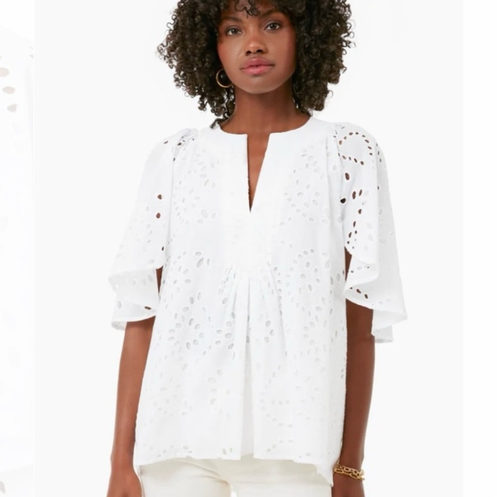 Tuckernuck White Eyelet Blouse